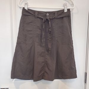 Eddie Bauer Sport Nylon Skirt, Charcoal Gray, Size XS, NWOT